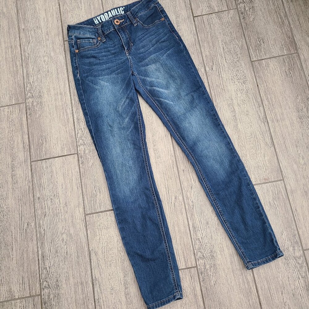 Hydraulic Skinny Jeans Medium Wash Girls Size 9/10